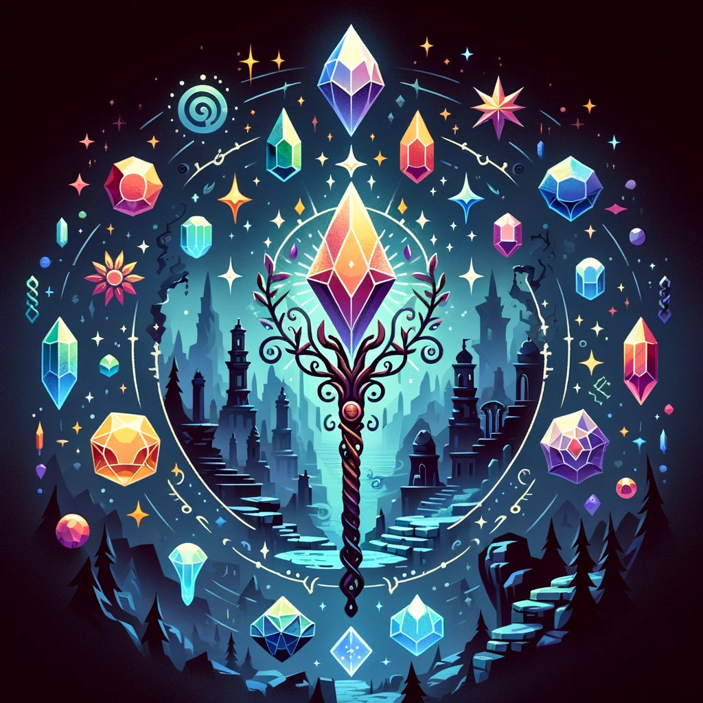 Crystal Quest Game Art