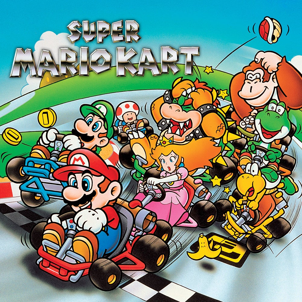 Super Mario Kart(SNES) Cover